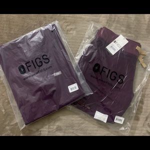 Figs scrub set- Deep Purple